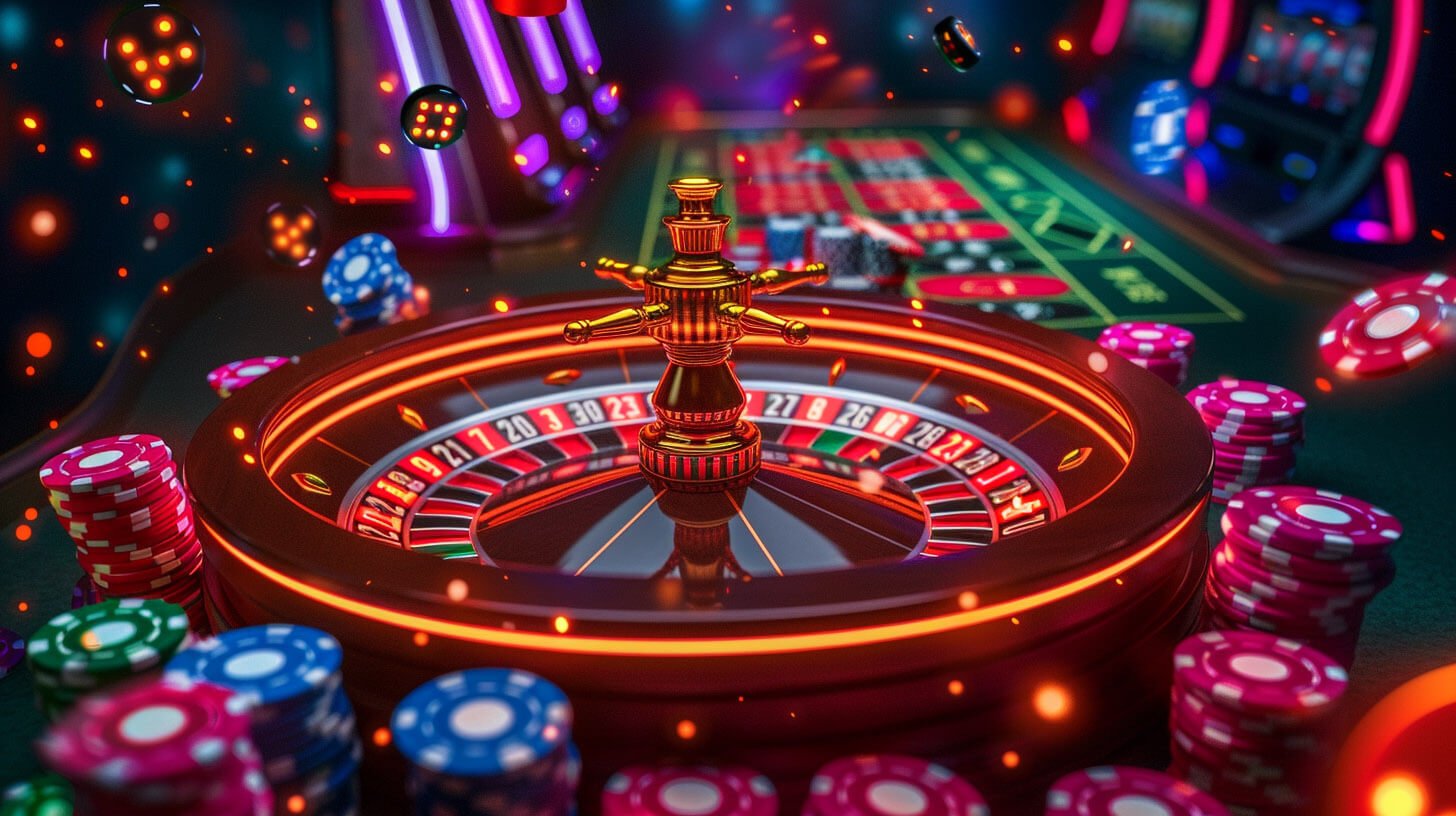 Live dealer casino studio view